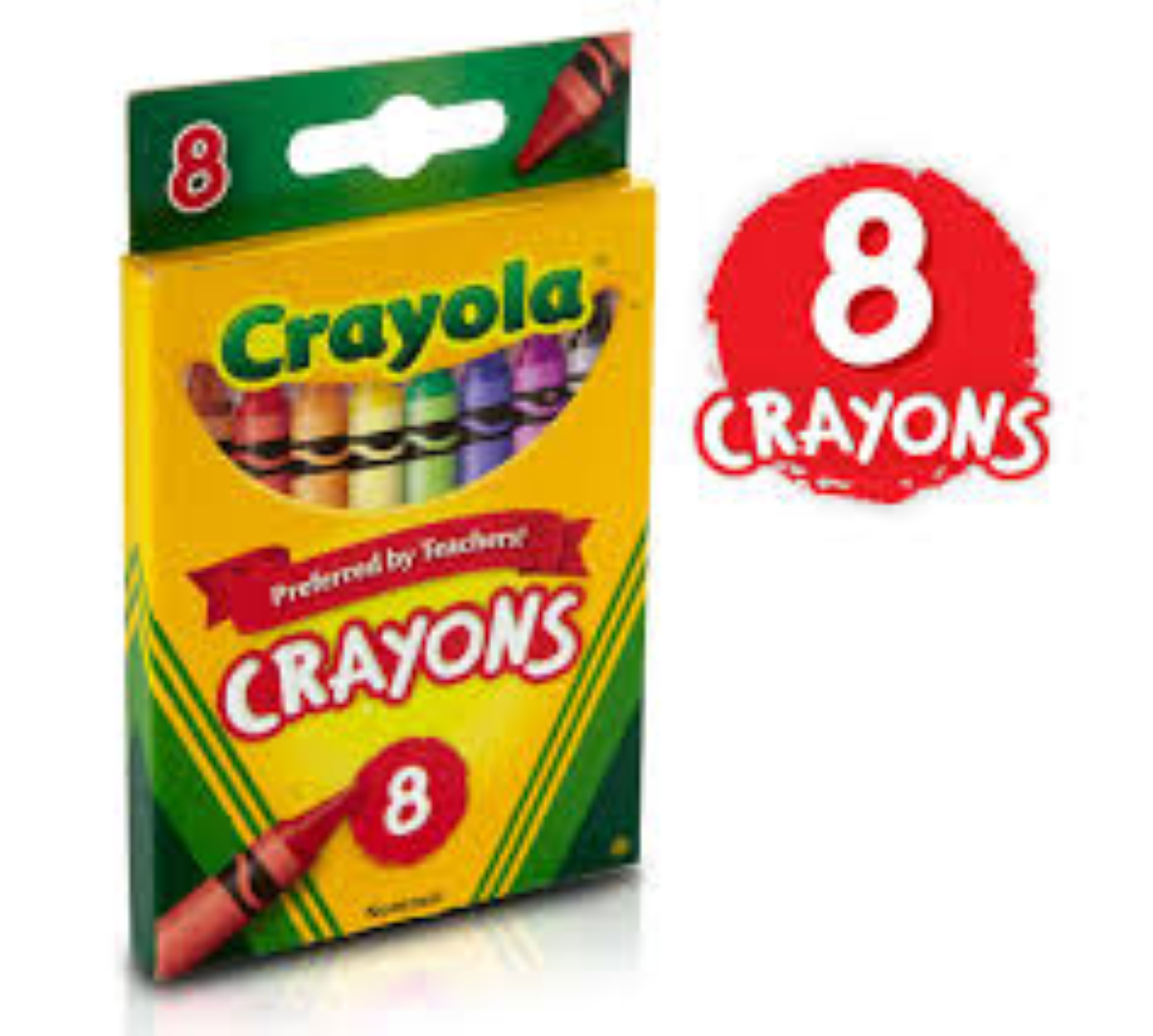 CRAYONS 8 COLOUR S2008A
